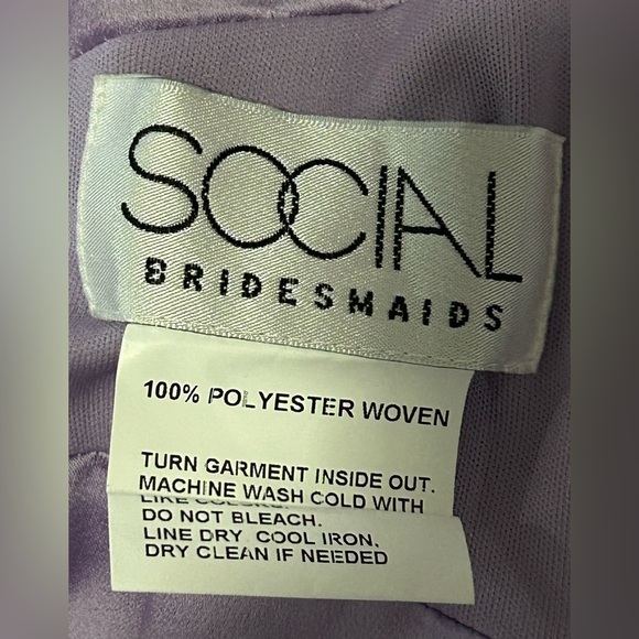 Social Bridesmaids Women’s Bridesmaid Dress – Purple – Size 12R – NWT - Picture 7 of 10